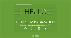 Desktop Screenshot of behroozb.com